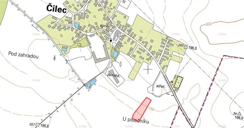 Prodej pole, Čilec, 5510 m2