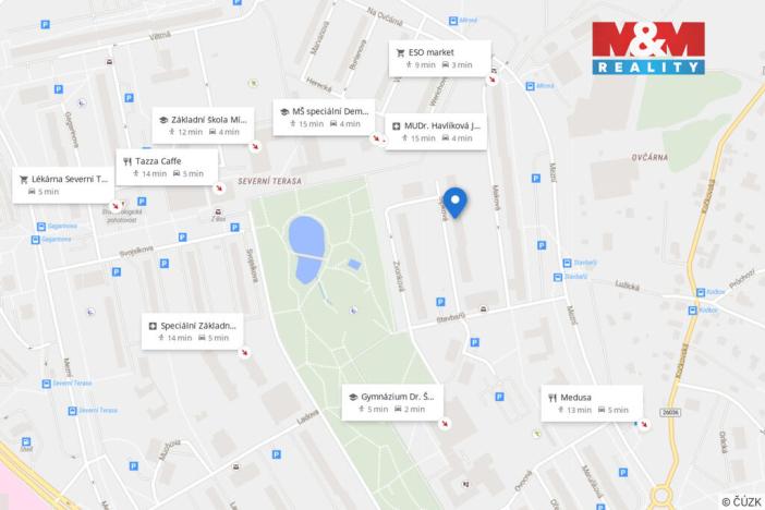 Pronájem bytu 1+1, Ústí nad Labem - Severní Terasa, Šípková, 33 m2