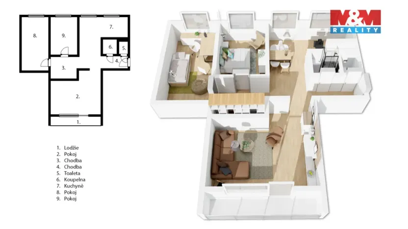 Prodej bytu 3+1, Praha - Záběhlice, Svojšovická, 80 m2