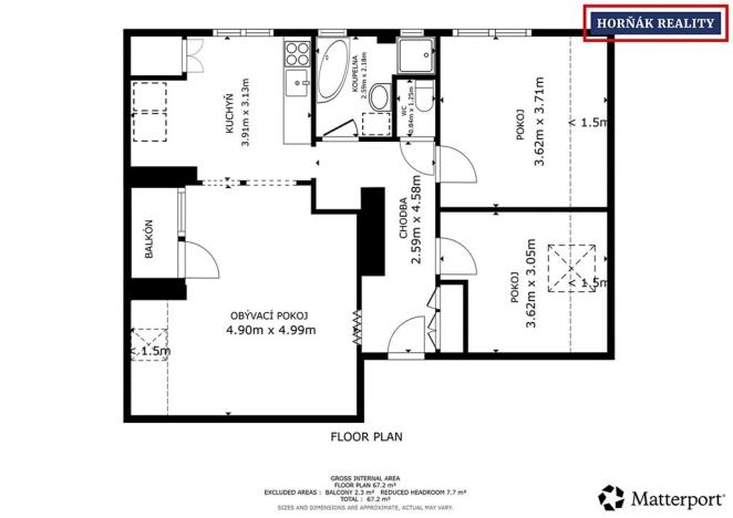 Prodej bytu 3+1, Pustiměř, 65 m2