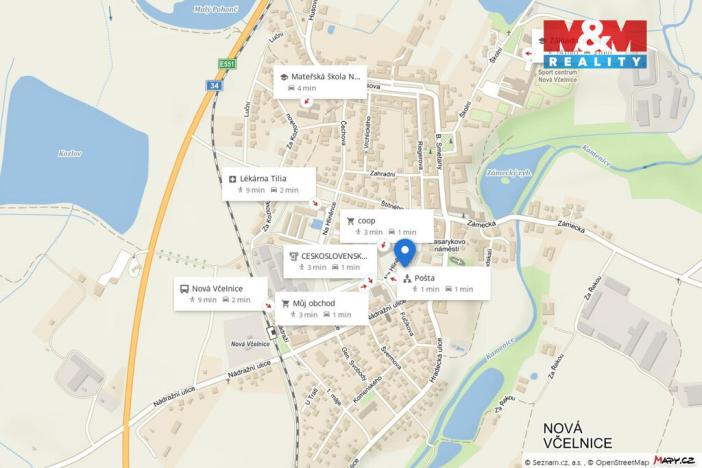 Pronájem bytu 2+kk, Nová Včelnice, Na Hliněnce, 43 m2