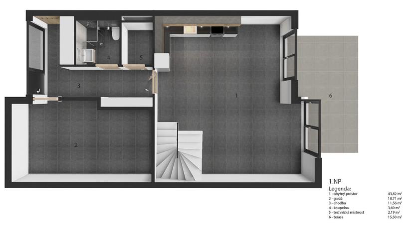Pronájem rodinného domu, Mladá Boleslav - Chrást, 157 m2