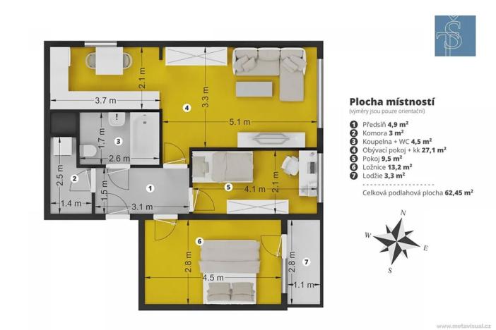 Prodej bytu 3+1, Praha - Újezd nad Lesy, Žárovická, 68 m2