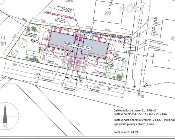 Prodej pozemku pro bydlení, Nechanice, 949 m2