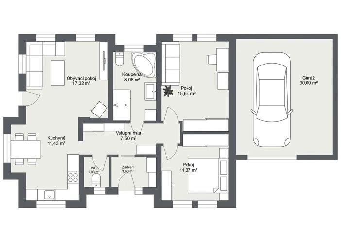 Prodej rodinného domu, Králův Dvůr, 110 m2