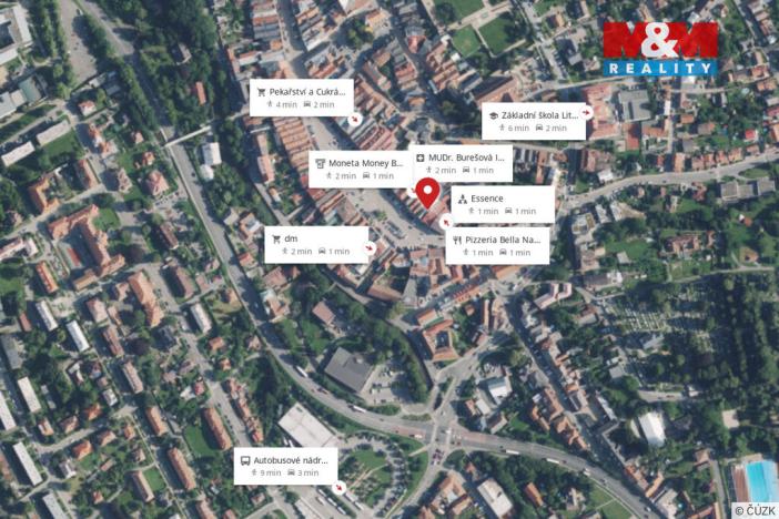 Pronájem bytu 1+kk, Litomyšl - Litomyšl-Město, Smetanovo náměstí, 37 m2