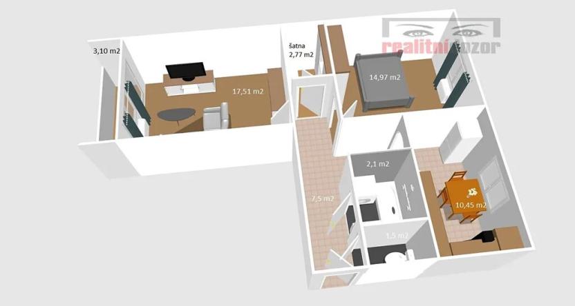 Prodej bytu 2+1, Brno, Jakuba Obrovského, 61 m2