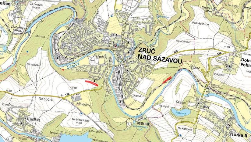 Prodej pole, Zruč nad Sázavou, 7254 m2