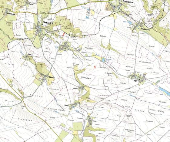 Prodej pole, Děčany, 4184 m2