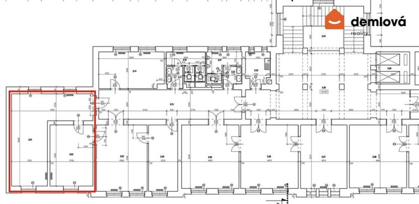 Pronájem kanceláře, Ostrava, Smetanovo náměstí, 59 m2