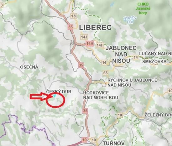 Prodej pozemku, Český Dub, 19364 m2