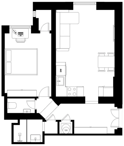 Prodej bytu 2+kk, Praha - Vinohrady, Polská, 47 m2