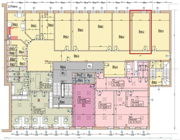Pronájem kanceláře, Sedliště, 23 m2