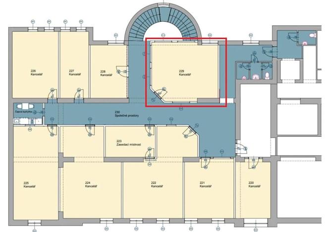 Pronájem kanceláře, Frýdek-Místek, tř. T. G. Masaryka, 31 m2