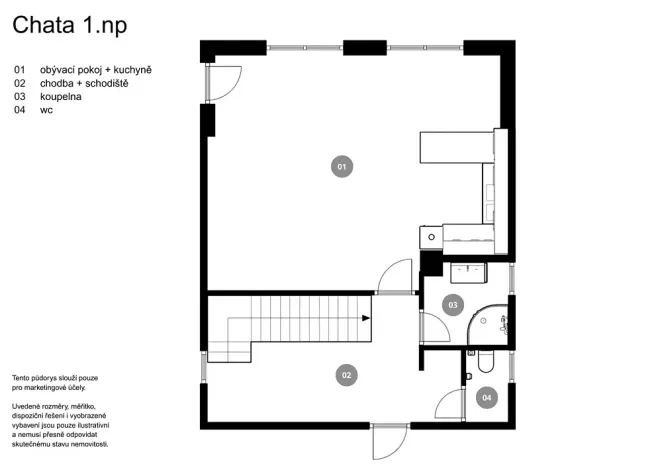 Prodej chaty, Křepenice, 100 m2