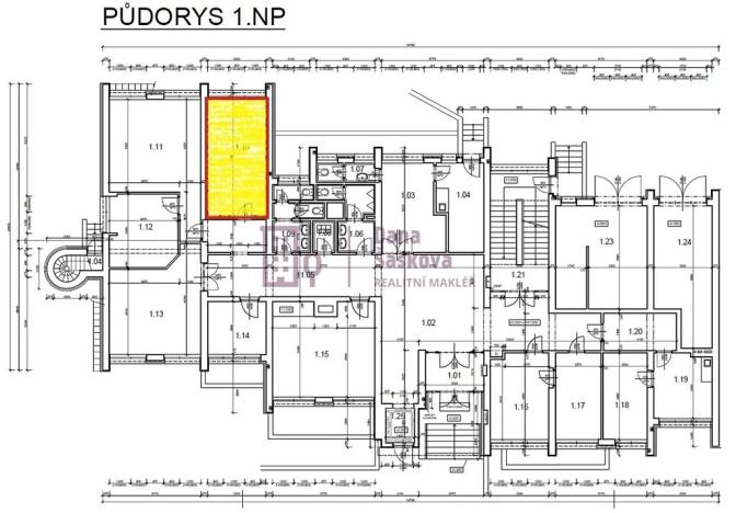 Pronájem kanceláře, Jindřichův Hradec, Pravdova, 22 m2