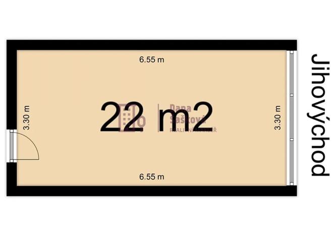 Pronájem kanceláře, Jindřichův Hradec, Pravdova, 22 m2