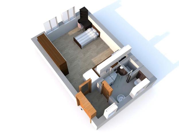 Pronájem bytu 1+kk, Choceň, Sv. Čecha, 28 m2