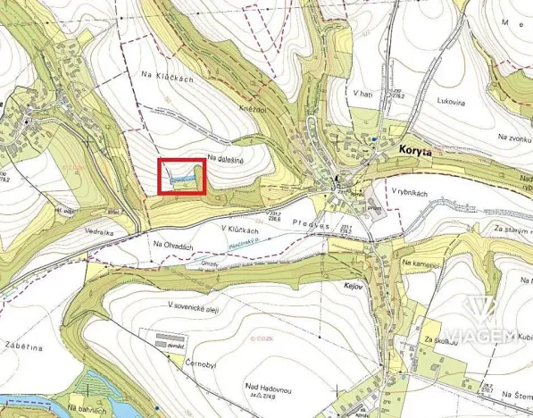 Prodej pole, Koryta, 1320 m2