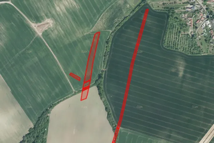 Prodej pole, Honětice, 76559 m2