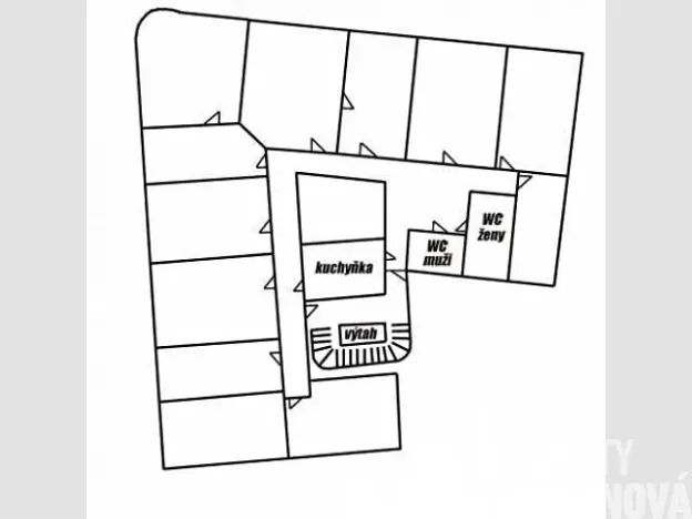 Pronájem kanceláře, Praha - Nové Město, Rumunská, 26 m2