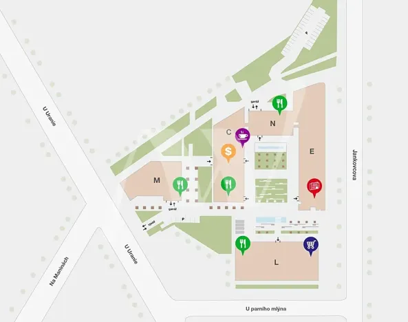 Pronájem kanceláře, Praha - Holešovice, Jankovcova, 337 m2