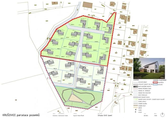 Prodej pozemku pro bydlení, Krušovice, Nová, 31253 m2