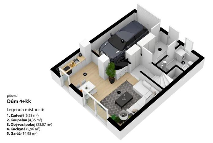 Pronájem rodinného domu, Praha - Háje, Exnárova, 110 m2