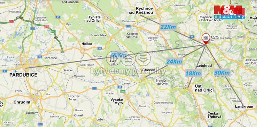 Pronájem bytu 2+kk, Žamberk, Nádražní, 95 m2