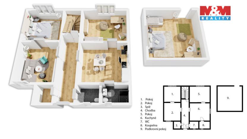 Prodej rodinného domu, Pardubice - Rosice, Danihelkova, 108 m2
