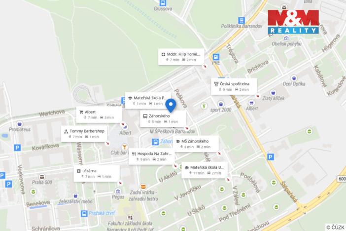 Prodej bytu 2+kk, Praha - Hlubočepy, Peškova, 41 m2