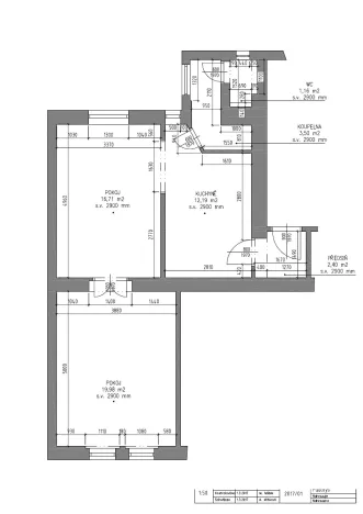 Prodej bytu 3+kk, Praha - Břevnov, Za Strahovem, 54 m2
