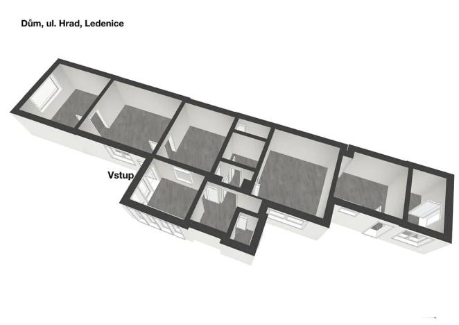 Prodej chalupy, Ledenice, Hrad, 83 m2