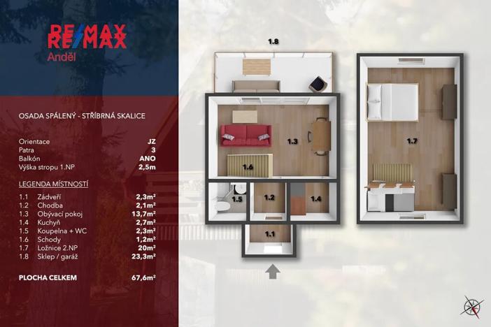 Prodej chaty, Stříbrná Skalice, 68 m2