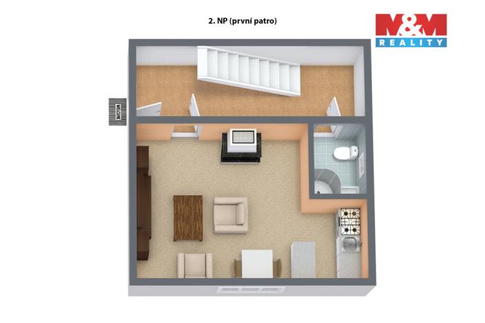 Prodej rodinného domu, Kraslice, Polní, 77 m2