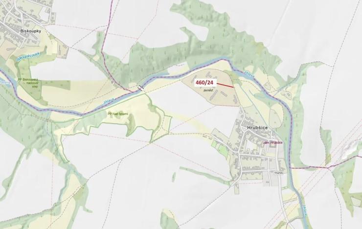 Dražba pozemku, Ivančice, 10 m2