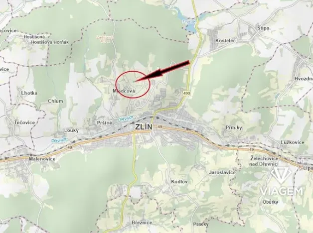 Prodej pozemku pro bydlení, Zlín, 1926 m2