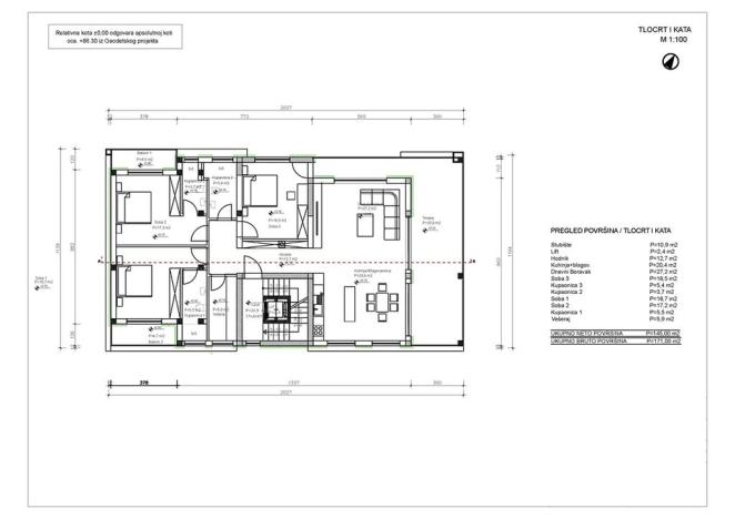 Prodej bytu 4+kk, Vrbnik, Chorvatsko, 171 m2