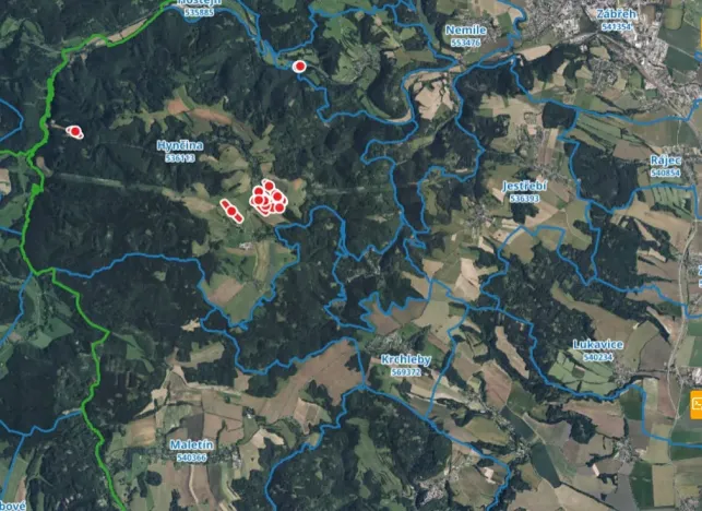 Prodej louky, Hynčina, 128718 m2