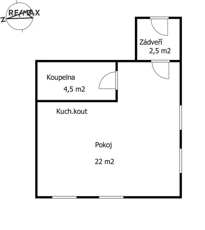 Prodej bytu 1+kk, Kounov, 30 m2