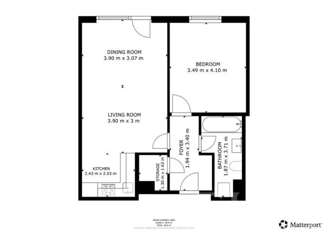 Pronájem bytu 2+kk, Praha - Prosek, Čakovická, 55 m2