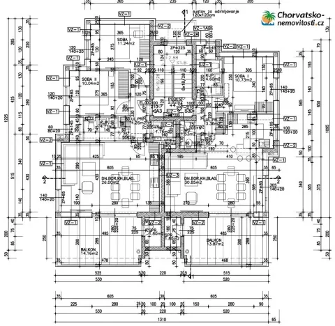Prodej bytu 3+1, Novalja, Chorvatsko, 75 m2