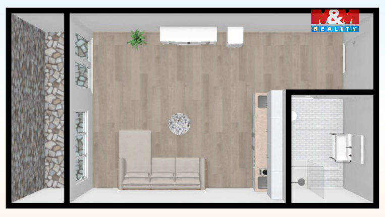 Prodej bytu 1+kk, Most, M. G. Dobnera, 21 m2