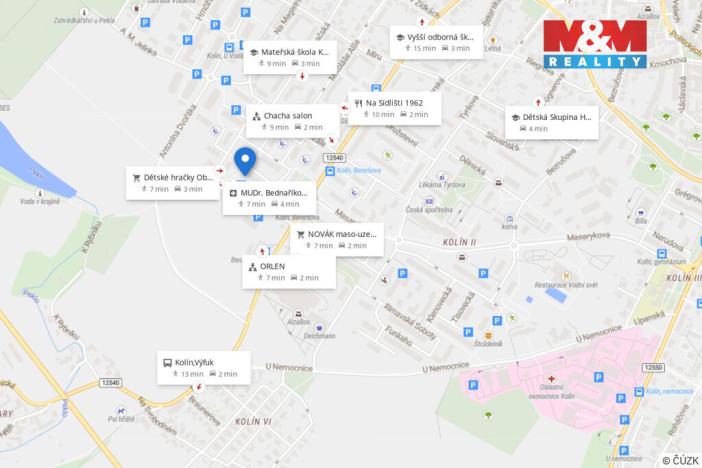 Pronájem bytu 2+kk, Kolín - Kolín II, Moravcova, 42 m2