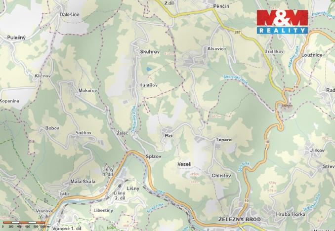 Prodej lesa, Skuhrov - Huntířov, 6184 m2