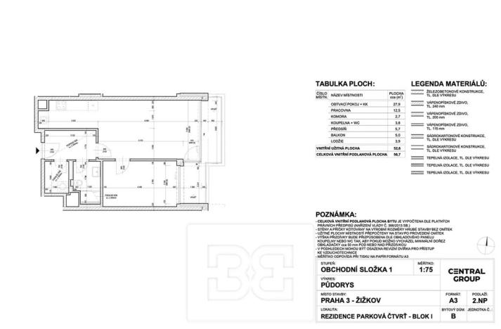 Pronájem bytu 2+kk, Praha - Žižkov, Jana Želivského, 66 m2