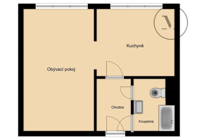Prodej bytu 1+1, České Budějovice, Staroměstská, 47 m2