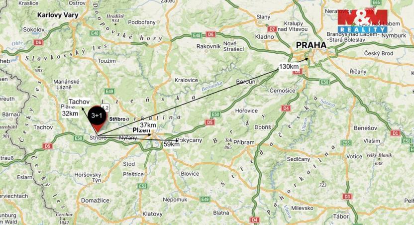 Prodej bytu 3+1, Stříbro, Západní Předměstí, 72 m2