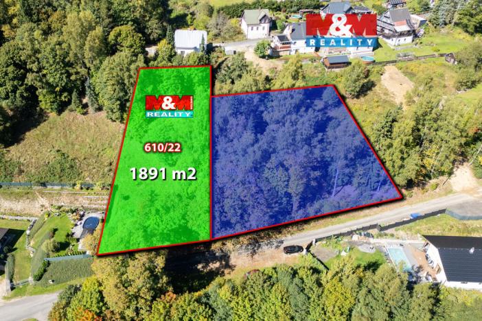 Prodej pozemku pro bydlení, Kraslice - Zelená Hora, 1891 m2