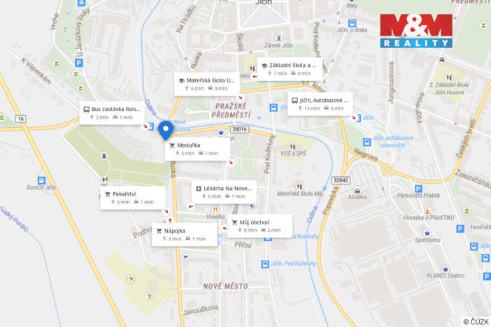 Pronájem bytu 2+kk, Jičín - Nové Město, Raisova, 51 m2